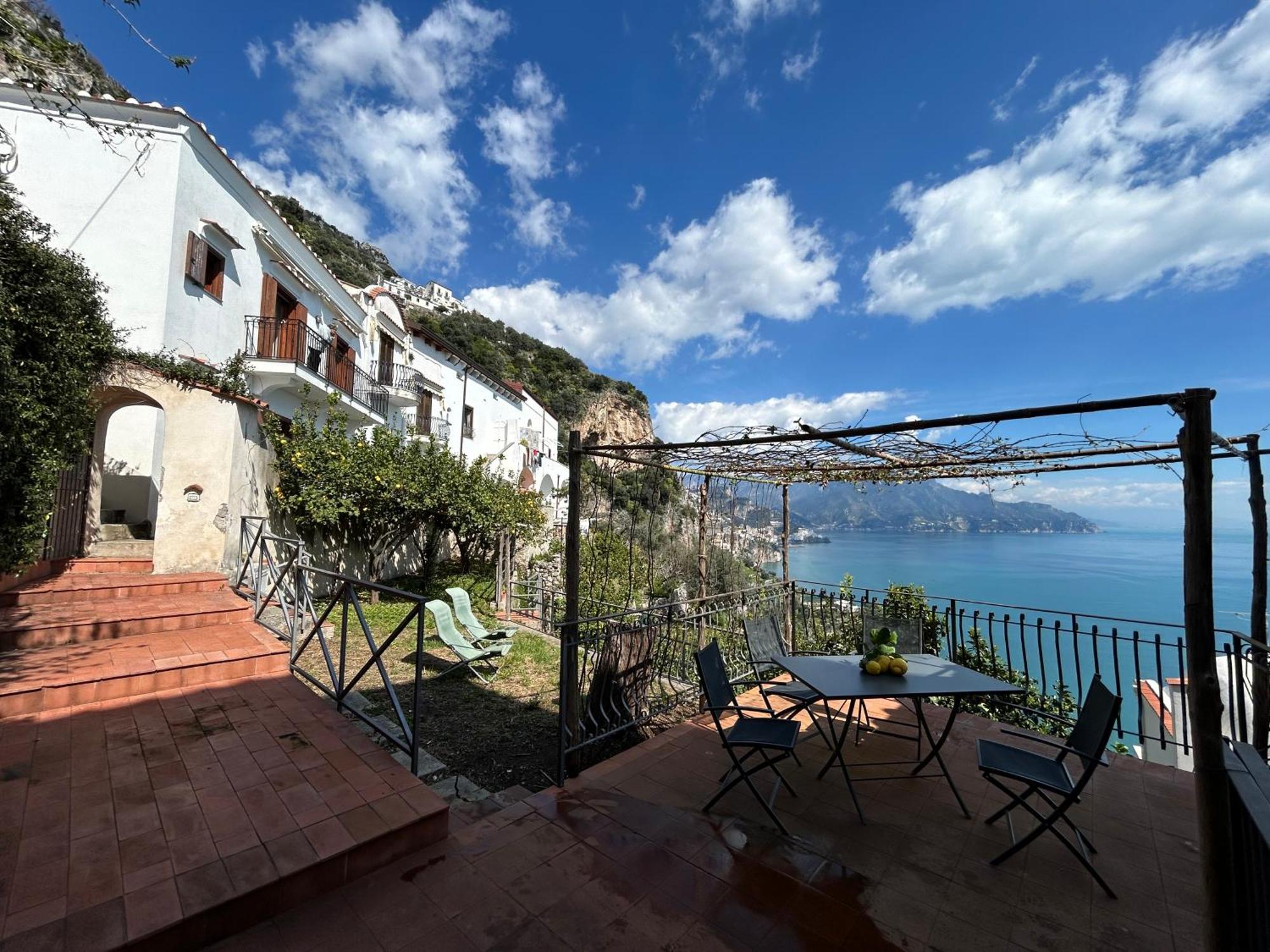 Amalfi 51 Con Vista Mare, Giardino E Terrazze Villa Conca dei Marini Luaran gambar