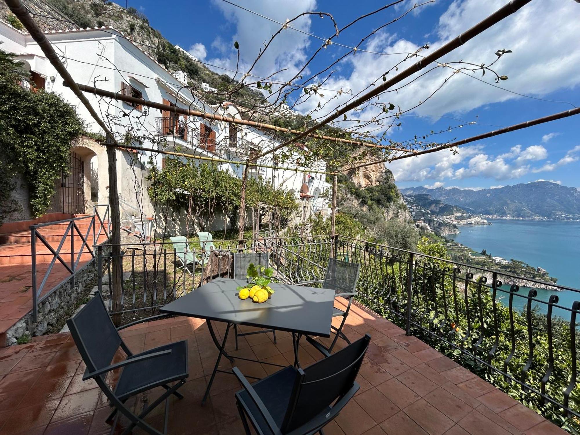 Amalfi 51 Con Vista Mare, Giardino E Terrazze Villa Conca dei Marini Luaran gambar